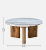 Taurus Marble Coffee Table In Natural Honey Finish