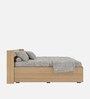 Taurus Queen Size Bed in Oak and White Finish With Box Storage
