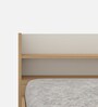 Taurus Queen Size Bed in Oak and White Finish With Box Storage
