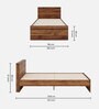 Taurus Single Bed In Columbian Walnut Colour