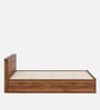 Taurus Single Bed In Columbian Walnut Colour With Box Storage