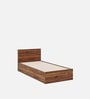 Taurus Single Bed In Columbian Walnut Colour With Box Storage