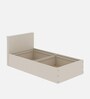 Taurus Single Size Bed In Pumic Grey Colour With Box Storage