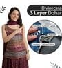 Tawny Olive Cambric Cotton Trigonal 120 Gsm Single Dohar
