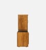 Tazal Single Door Shoe Rack With Seating in Tan Matte Finish