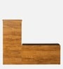 Tazal Single Door Shoe Rack With Seating in Tan Matte Finish