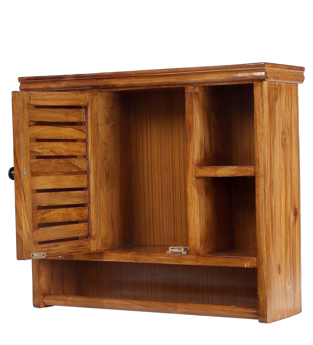 Buy Teak Wood Modern Kitchen In Natural Finish By The Urban Store Online Kitchen