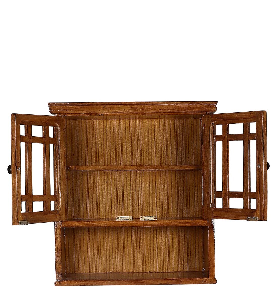 Buy Teak Wood Modern Kitchen In Natural Finish By The Urban Store Online Kitchen