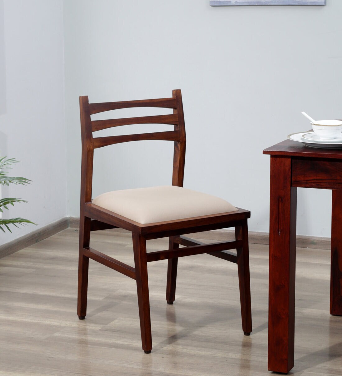 Buy Tectona Latin Teak Wood Dining Chair In Provincial Teak Finish (Set