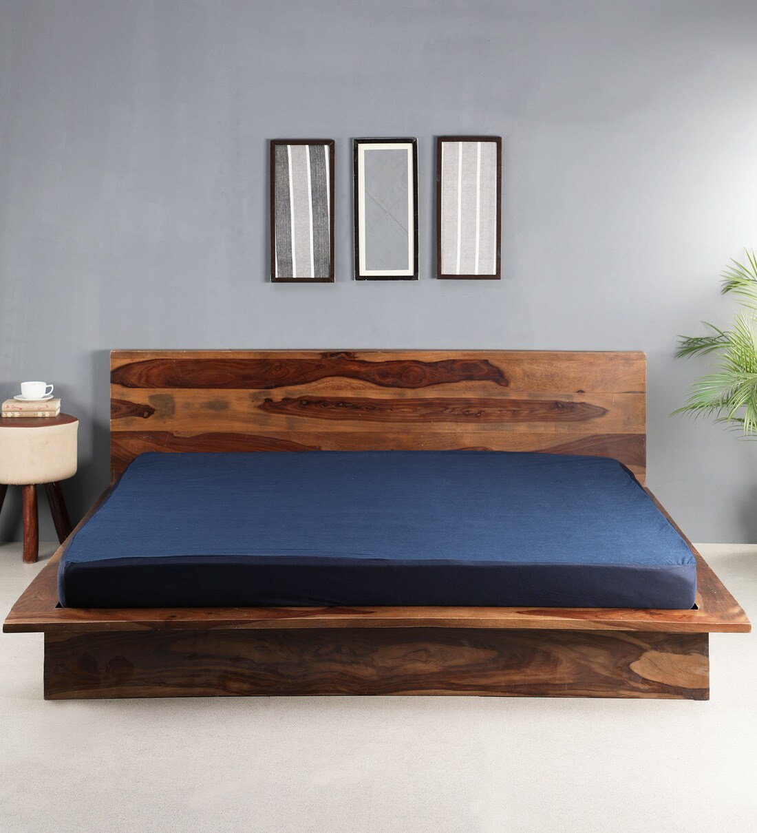 Buy Terry Cotton (78x72) King Size Waterproof Mattress Protector by Hosta Homes Online King