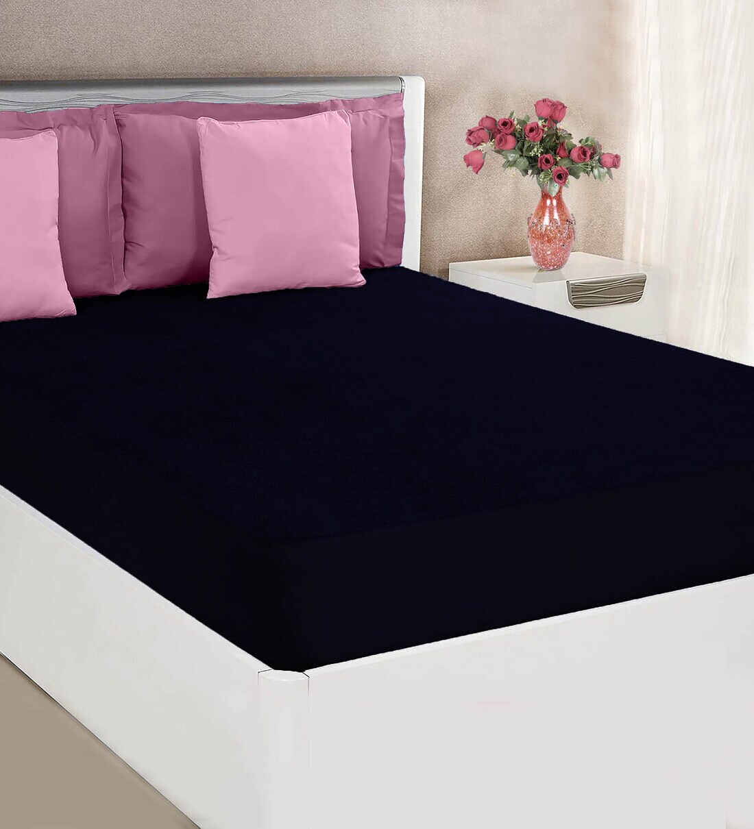 Buy Terry Cotton Waterproof Single Size (72x36) Mattress Protector by