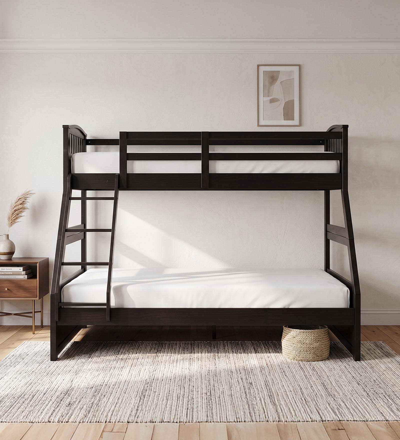Texas American Wooden Bunk Bed in Black finish