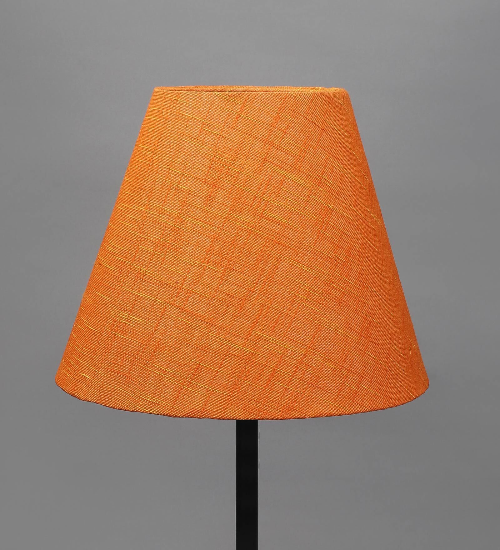 Venice Orange Cotton Fabric Solid Lampshade