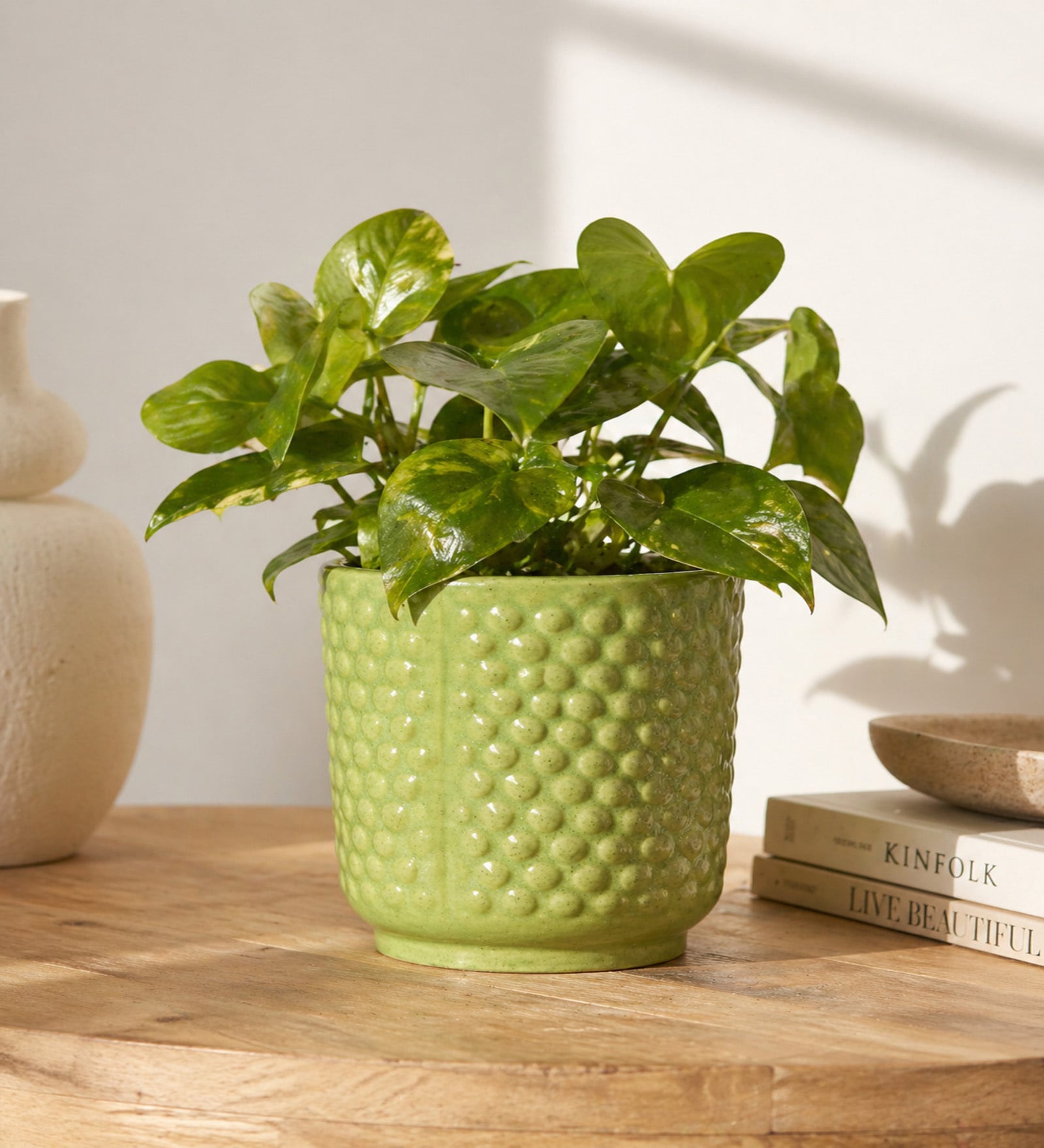 Textured Bubble Ceramic Planter Pot