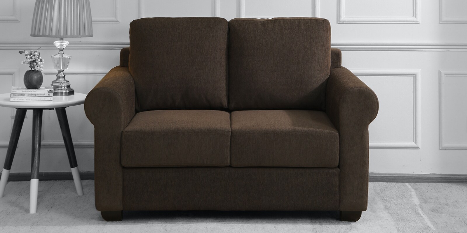 Tenny 2 Seater Sofa In Chestnut Brown Colour