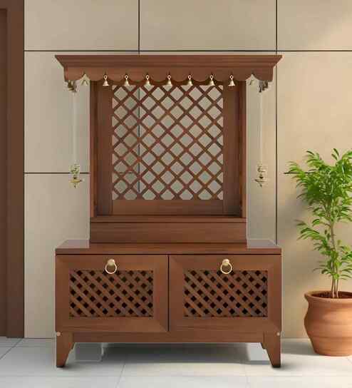 Pravaha Teak Wooden Mandir