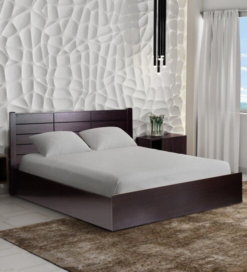 Buy King Size Bed In Wenge Finish By Mintwud Online Modern Didd7da8 Diariodecancun Com