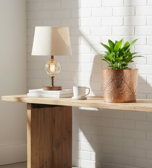 Textured Copper Metal Hammered Planter Pot