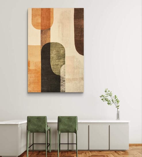 Textured Symmetry 20inx16in Gallery Wrap Canvas Painting