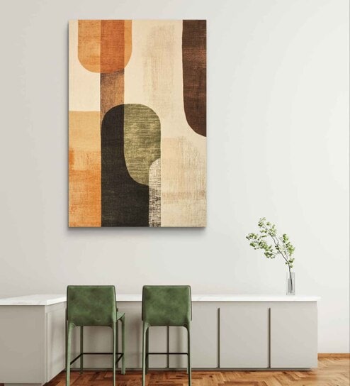 Textured Symmetry 20inx28in Gallery Wrap Canvas Painting