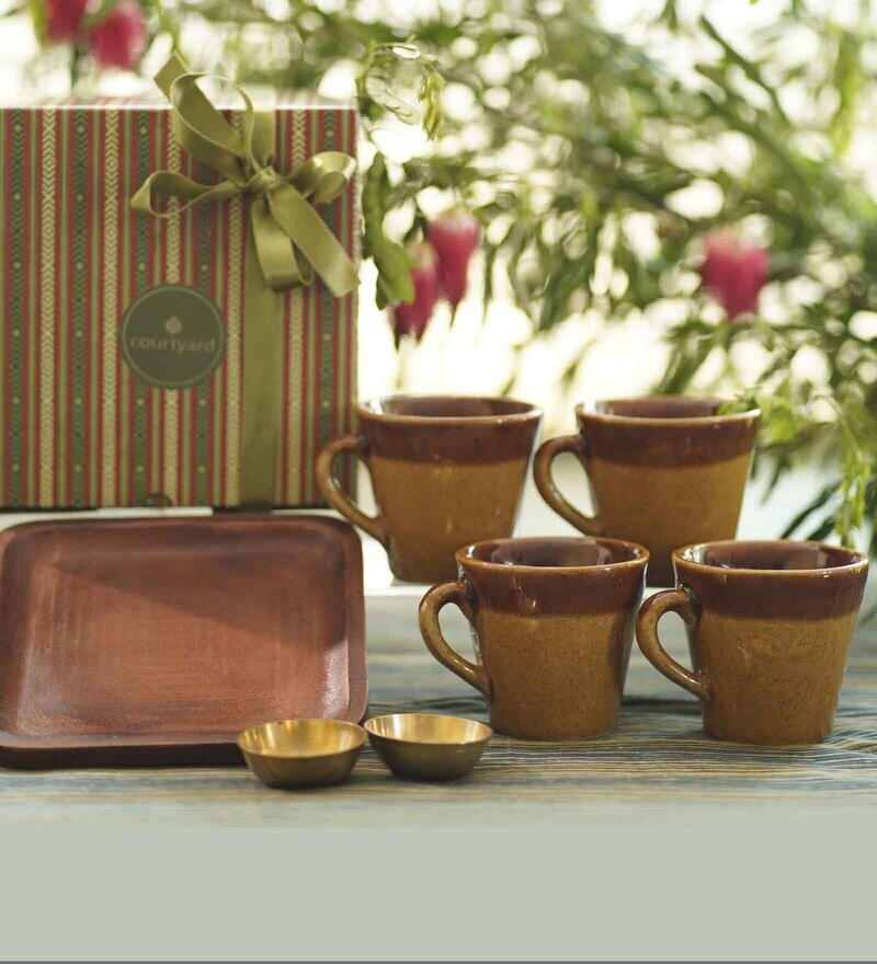 Buy Tea And Snack Decor Gift (Set Of 7) By Courtyard Online Decor