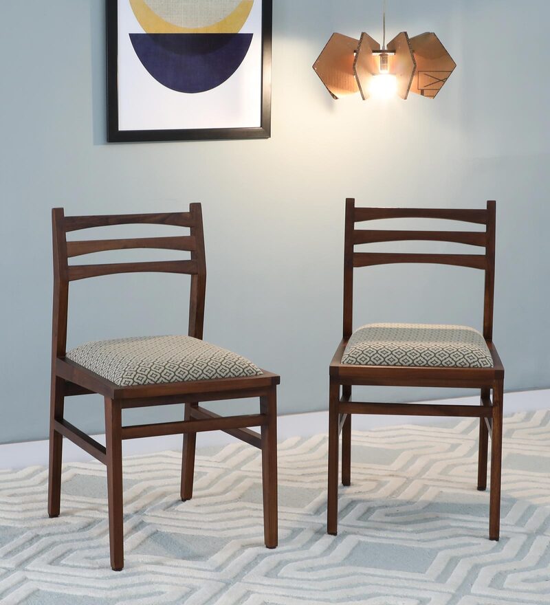 Buy Tectona Imported Latin Teak Wood Dining Chair (Set of 2 ) in