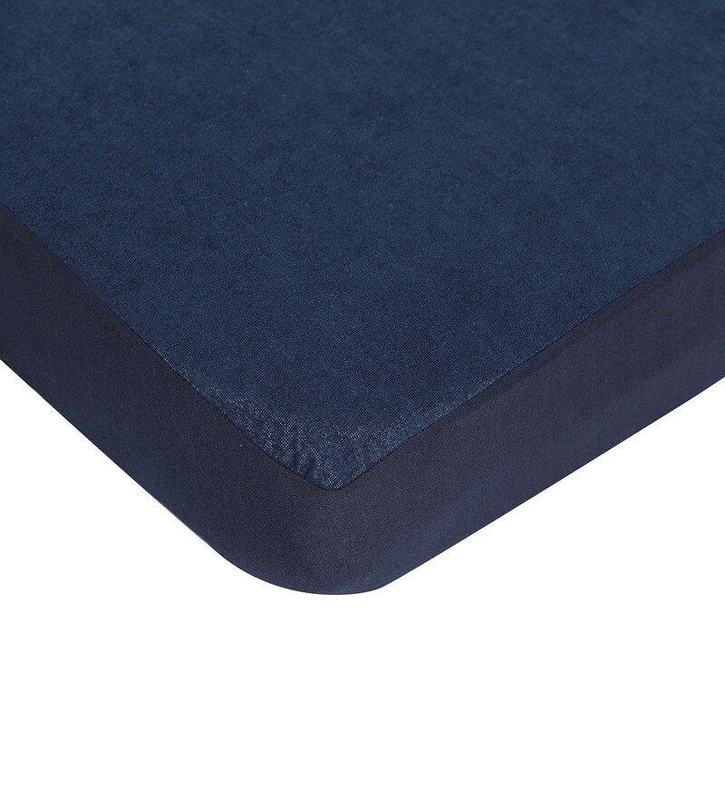 Buy Terry Cotton (78x72) King Size Waterproof Mattress Protector by Hosta Homes Online King