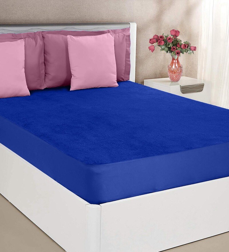 Buy Terry Cotton Waterproof Queen Size Mattress Protector by Mattress
