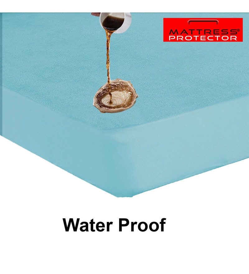 Buy Terry Cotton Waterproof Queen Size (72x60) Mattress Protector by