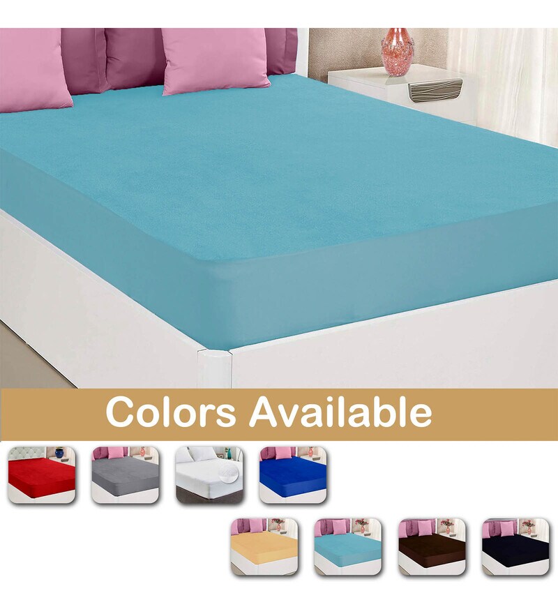 Buy Terry Cotton Waterproof Queen Size (72x60) Mattress Protector by