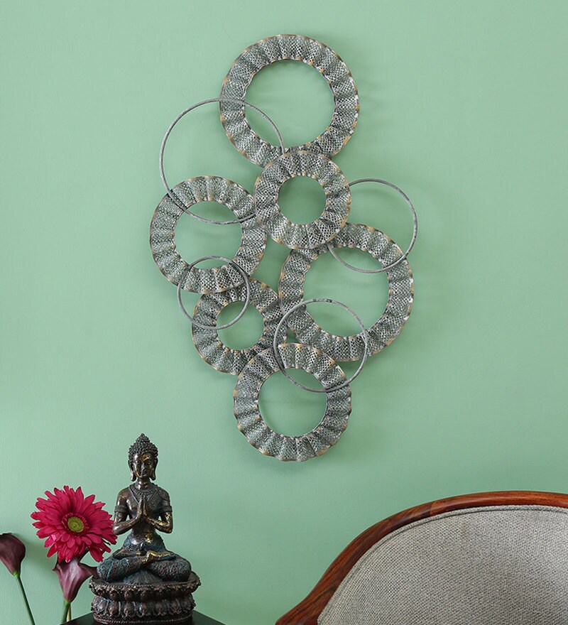 Buy Texture Grey Eshika Metal Wall Art by Vedas Online Abstract Metal Art Metal Wall Art