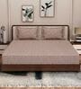 Pink Floral 180 TC Polyester King Sized Bedsheet With 2 Pillow Covers