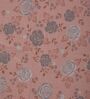 Peach Floral 180 TC Polyester King Sized Bedsheet With 2 Pillow Covers