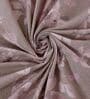 Brown Floral 180 TC Polyester King Sized Bedsheet With 2 Pillow Covers