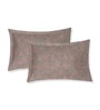 Pink Floral 180 TC Polyester King Sized Bedsheet With 2 Pillow Covers