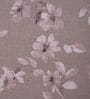 Brown Floral 180 TC Polyester King Sized Bedsheet With 2 Pillow Covers