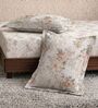 Green Floral 180 TC Polyester King Sized Bedsheet With 2 Pillow Covers