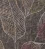 Grey Leaf 180 TC Polyester King Sized Bedsheet With 2 Pillow Covers