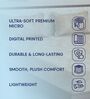 Brown Leaf 180 TC Polyester King Sized Bedsheet With 2 Pillow Covers