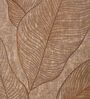 Brown Leaf 180 TC Polyester King Sized Bedsheet With 2 Pillow Covers