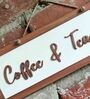 Tea Coffee Bar White Wooden Wall Art