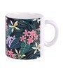 Tea Cup With Black & Green Floral Print
