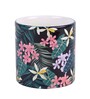 Tea Cup With Black & Green Floral Print