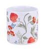 Tea Cup With White & Red Floral Print
