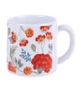 Tea Cup With White & Red Floral Print