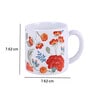 Tea Cup With White & Red Floral Print