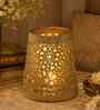 Tea Light Gold & Yellow Candle Holder for Festive Home Decor, Iron, Heat-Resistant Base