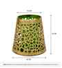 Tea Light Green Candle Holder for Festive Home Decor, Iron, Heat-Resistant Finish