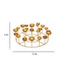 Circular Multiple Gold Metal Table Tea Light Holders