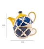 Drumlin Blue & White Ceramic (Set of 2) Teaware Set